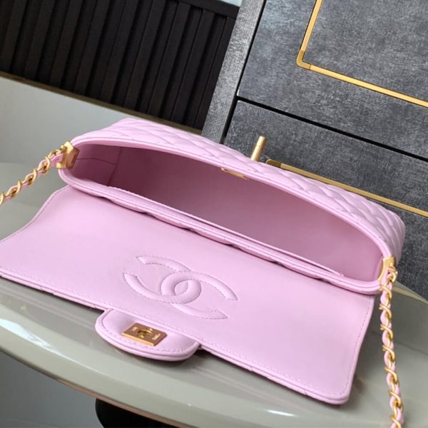CHANEL large Flap Bag With Top Handle(high-end grade)