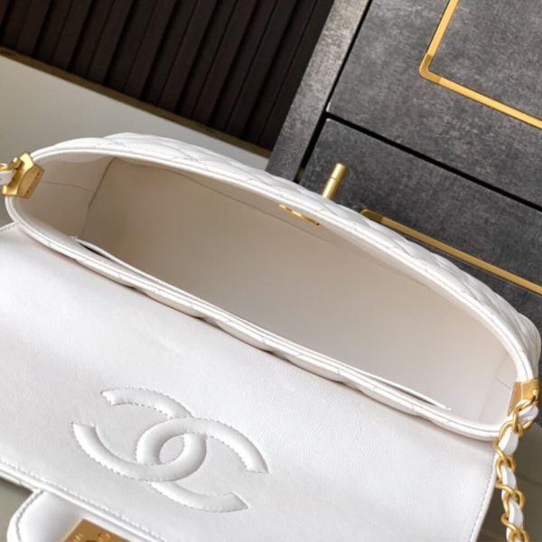 CHANEL large Flap Bag With Top Handle(high-end grade)