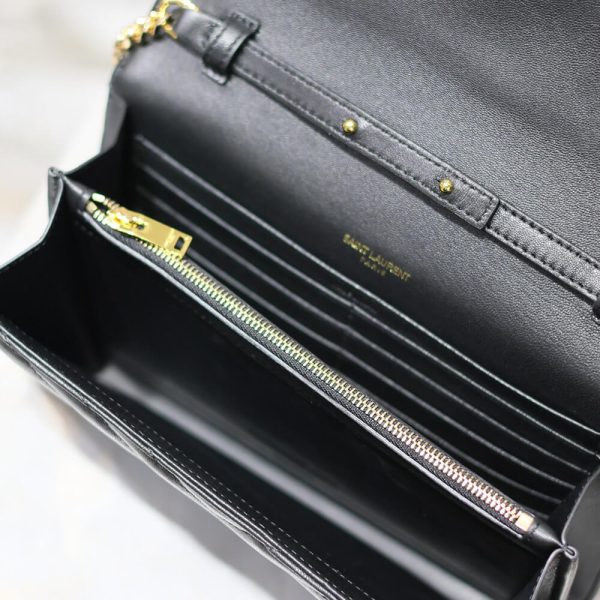 YSL cassandre chain wallet in lambskin