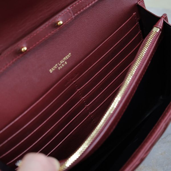 YSL cassandre chain wallet in lambskin