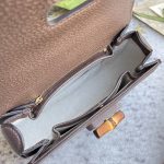 GUCCI BAMBOO 1947 JUMBO GG SMALL TOP HANDLE BAG