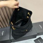 YSL PUFFER small in suede(HIGH-END GRADE)