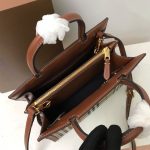 Pocket Medium leather-trimmed canvas tote