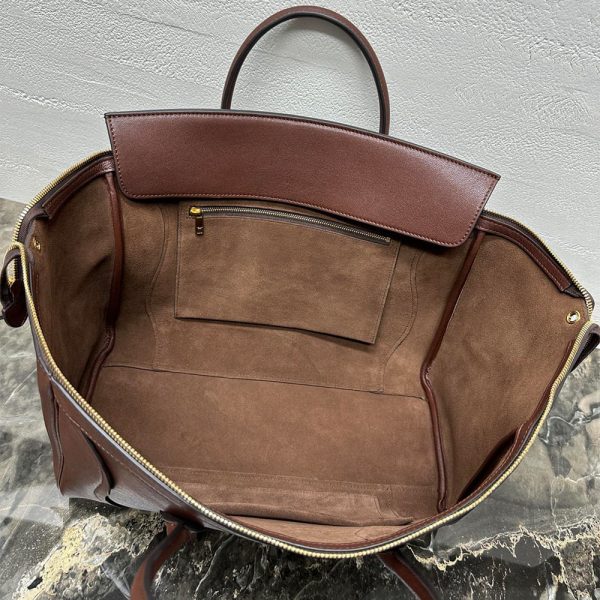 CELINE MEDIUM SMILING NEW LUGGAGE IN SUPPLE SHINY LAMBSKIN(HIGH-END GRADE)