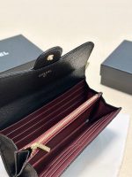 CHANEL Caviar Quilted Large Gusset Flap Wallet