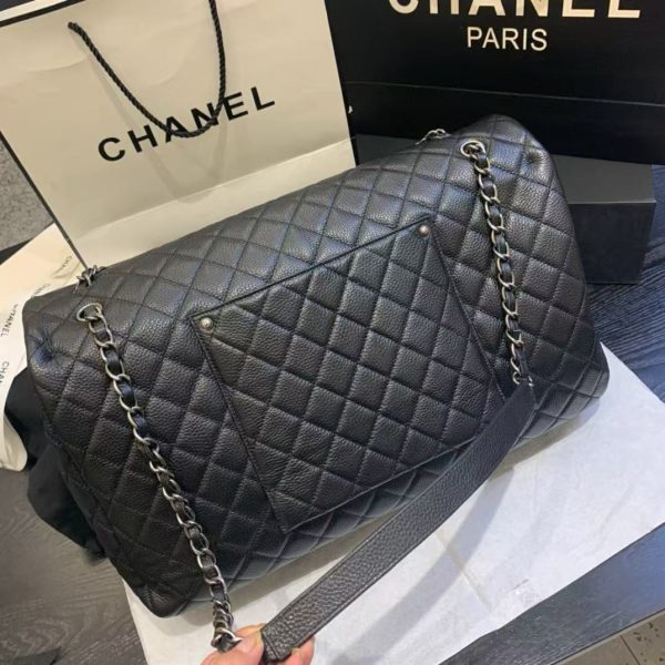 CHANEL Calfskin Quilted XXL Travel Flap Bag